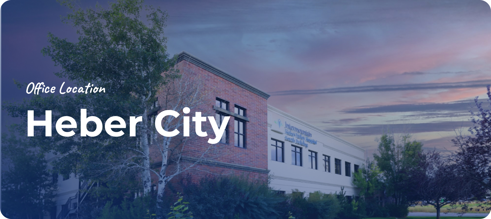 Location of The Orthopedic Partners office at Heber City.